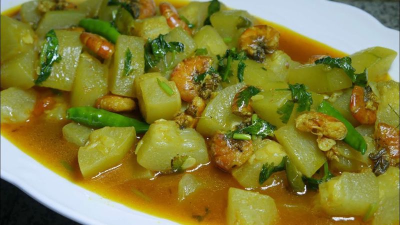 চাল কুমড়া চিংড়ি